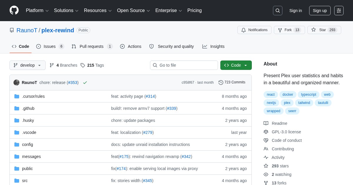 Plex Rewind: Present Plex user statistics and habits in a beautiful and organized manner