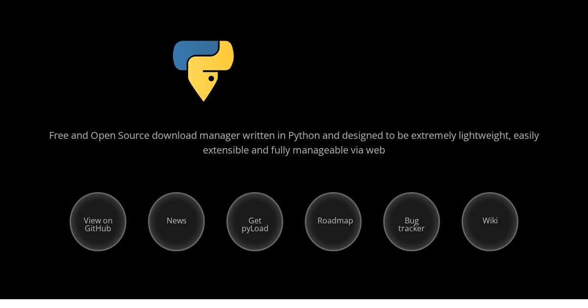 pyLoad: Free and open-source download manager