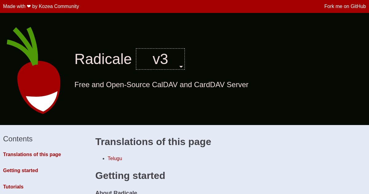 Radicale: Simple CalDAV and CardDAV server