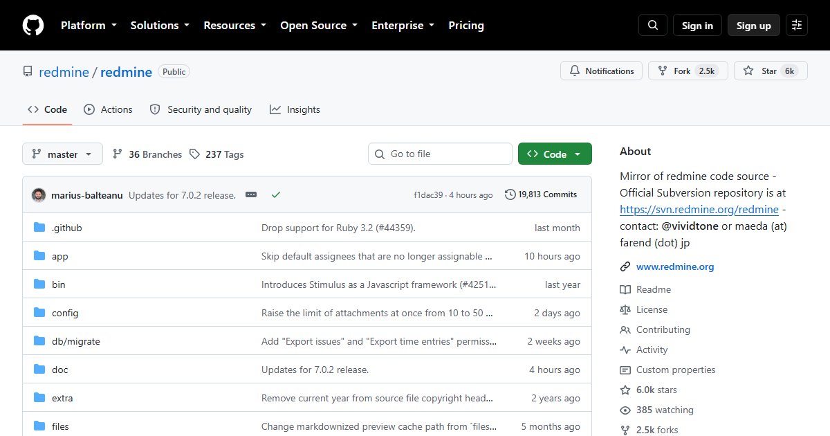 Redmine: The Veteran Open Source Issue Tracker and Project Manager