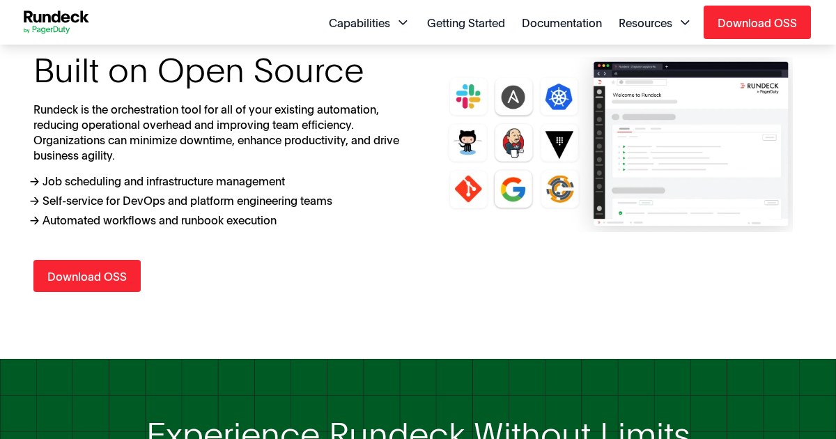 Rundeck: Open-source automation service with a web console, command line tools, and web API