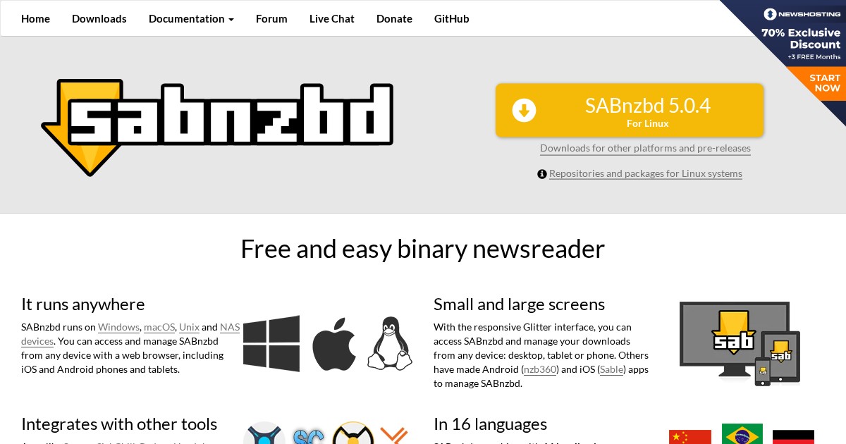SABnzbd: Usenet Download Automation