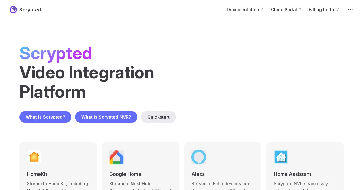 Scrypted: Home video integration and automation platform