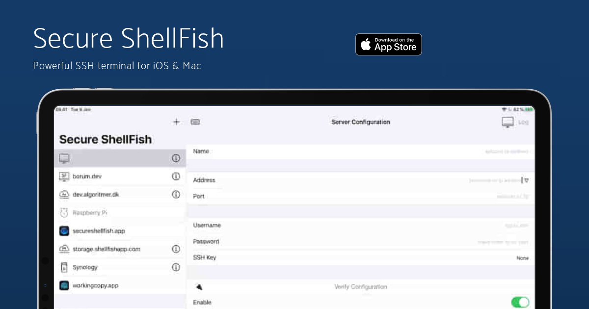 Secure ShellFish: SSH Terminal and File Access for iOS