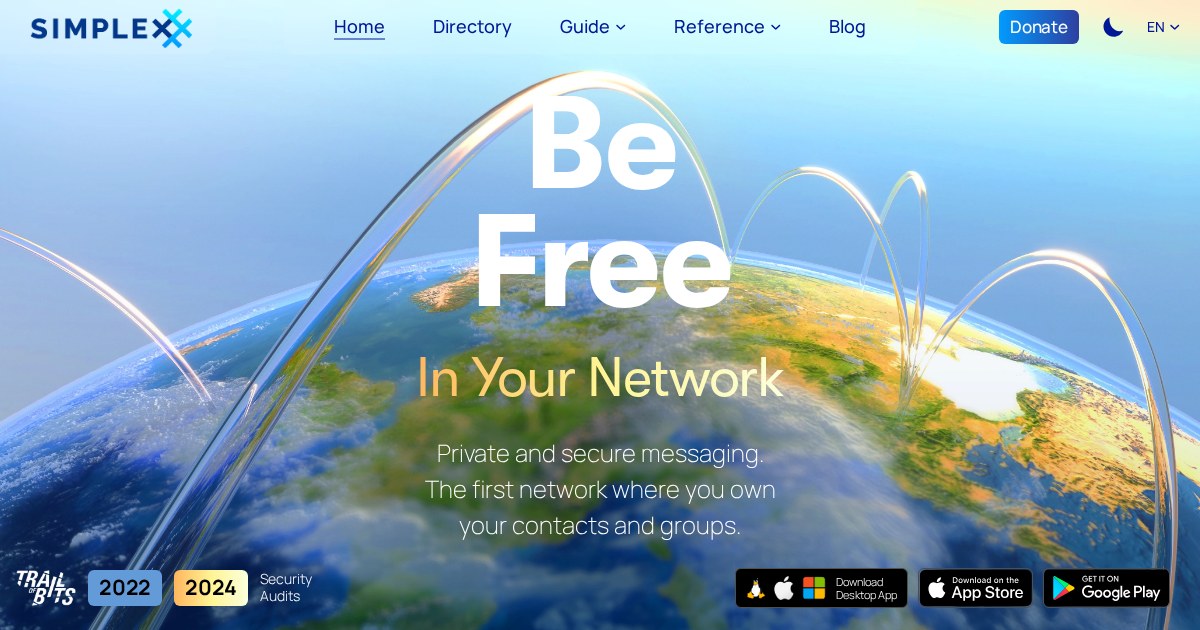SimpleX Chat: First messaging network operating without user