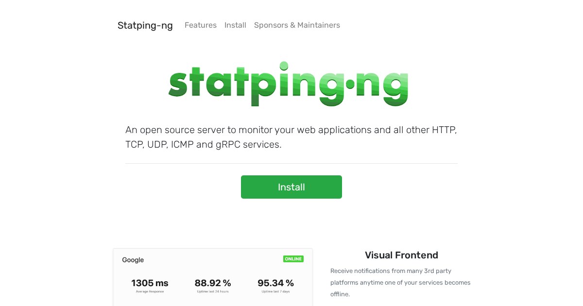 Statping-ng: Easy-to-use status page for websites and applications