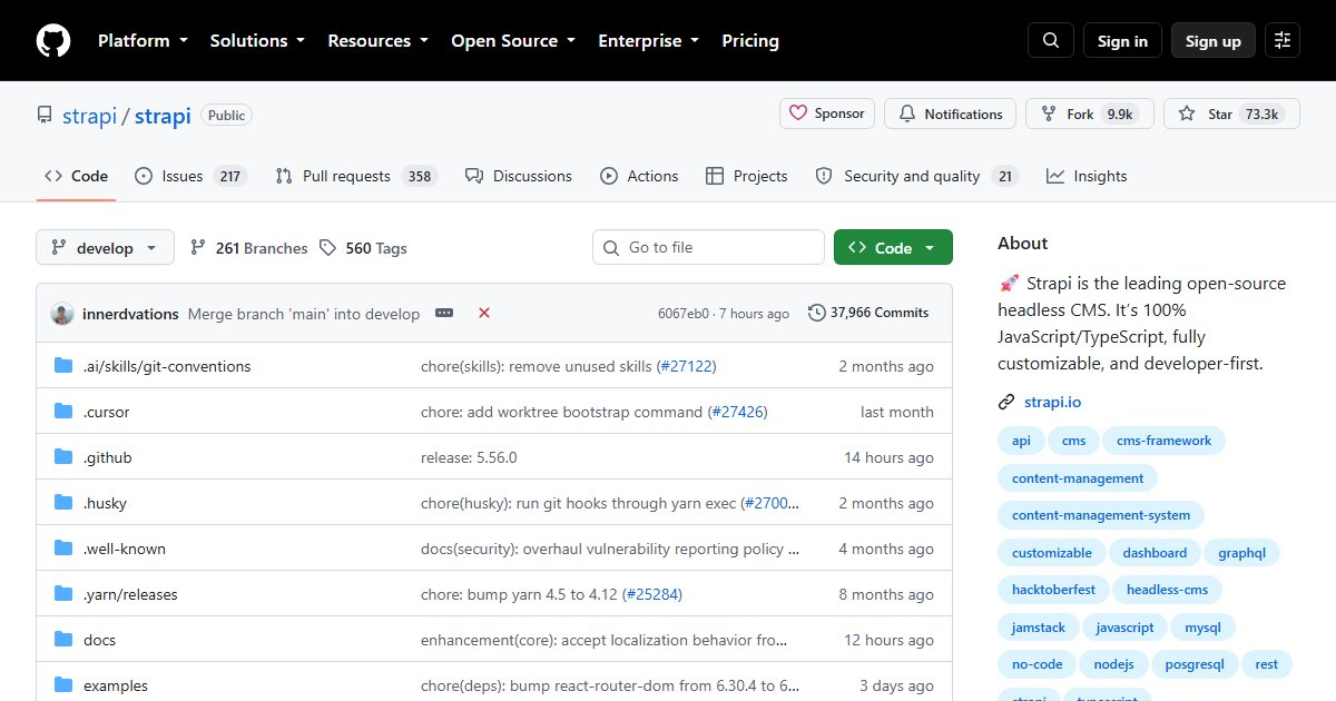 Strapi: The Popular Open Source Headless CMS