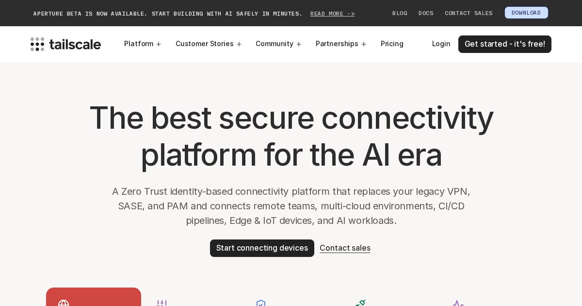 Tailscale: Private WireGuard networks made easy