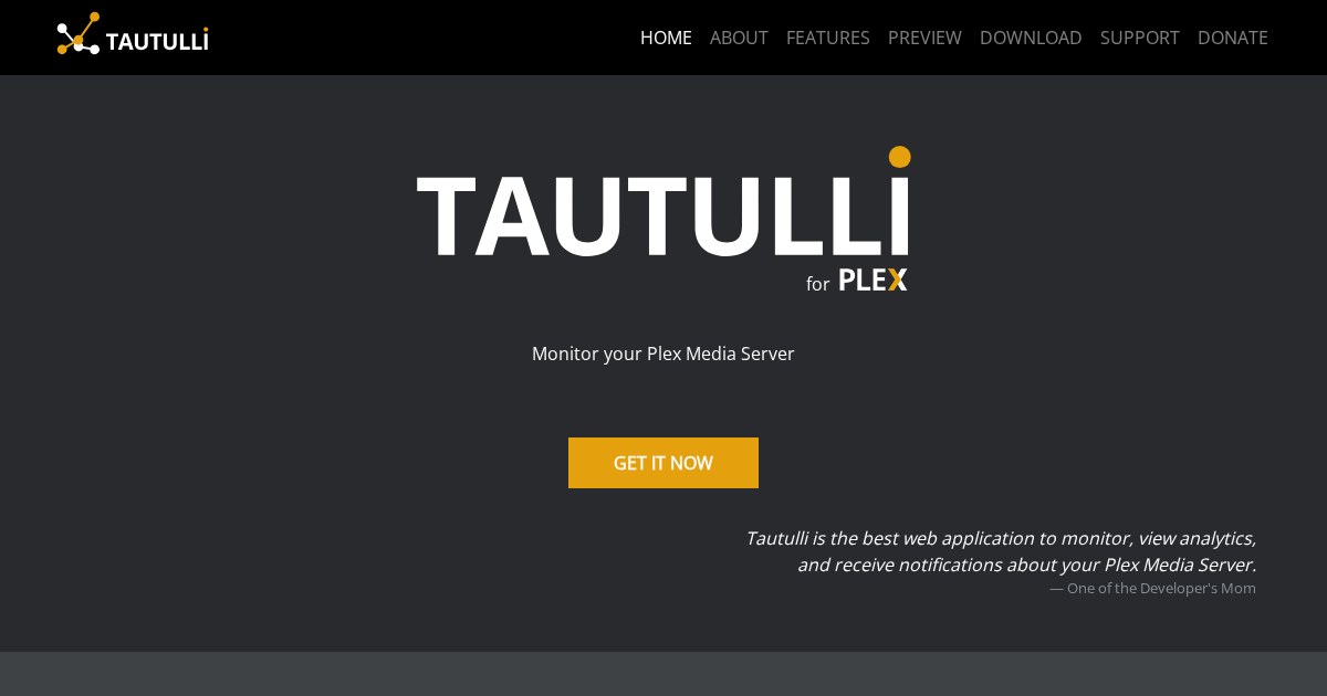 Tautulli: Plex Monitoring and Statistics
