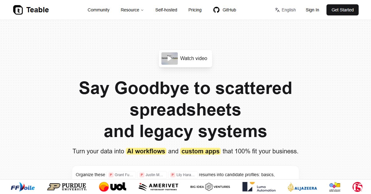 Teable: A Self-Hosted Airtable Alternative Built on PostgreSQL