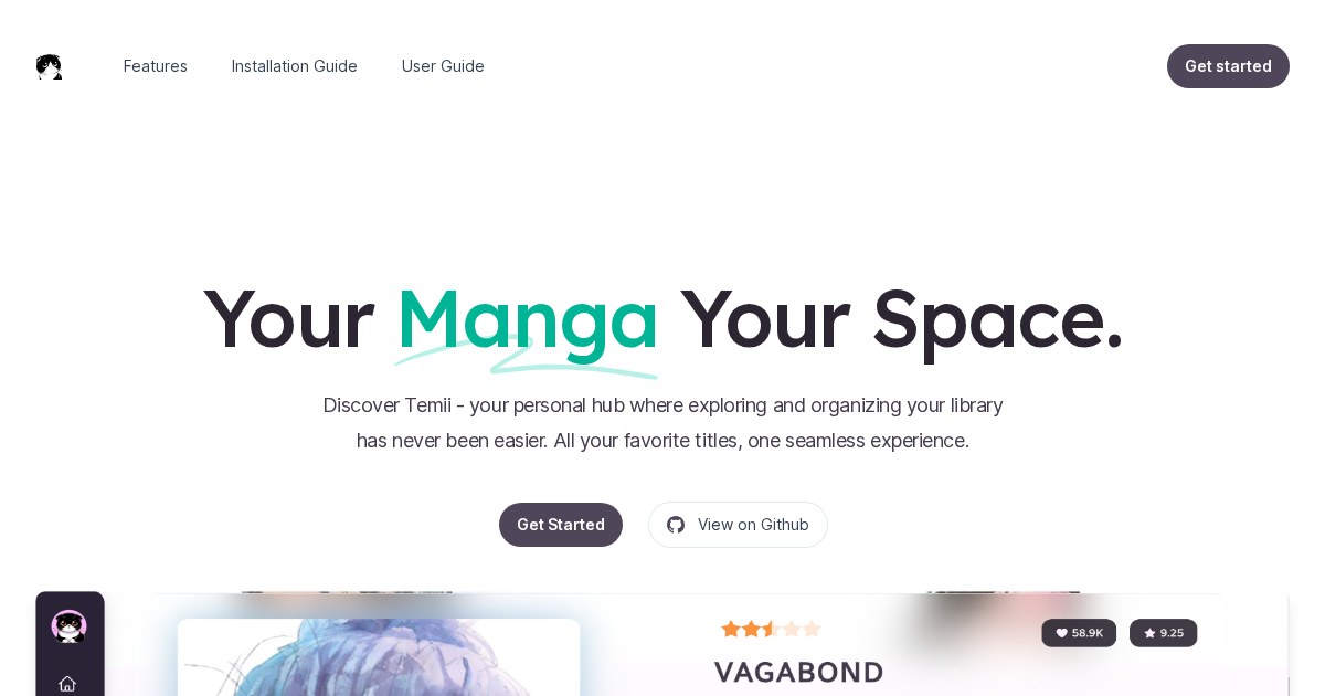 Teemii: Self-hosted manga reader and manager with extensible agent-based metadata retrieval