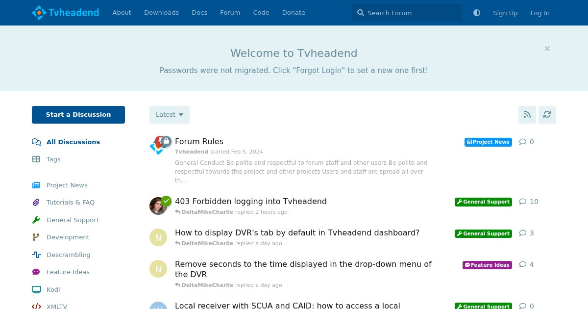 Tvheadend: TV streaming server and digital video recorder