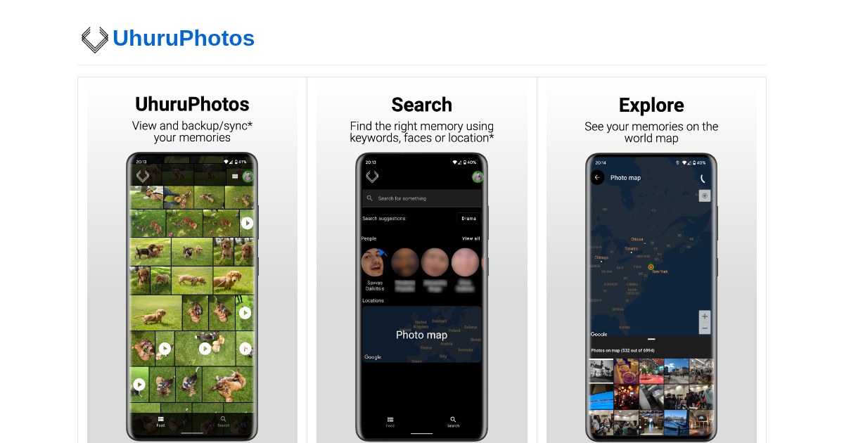 UhuruPhotos: Modern mobile media gallery for LibrePhotos