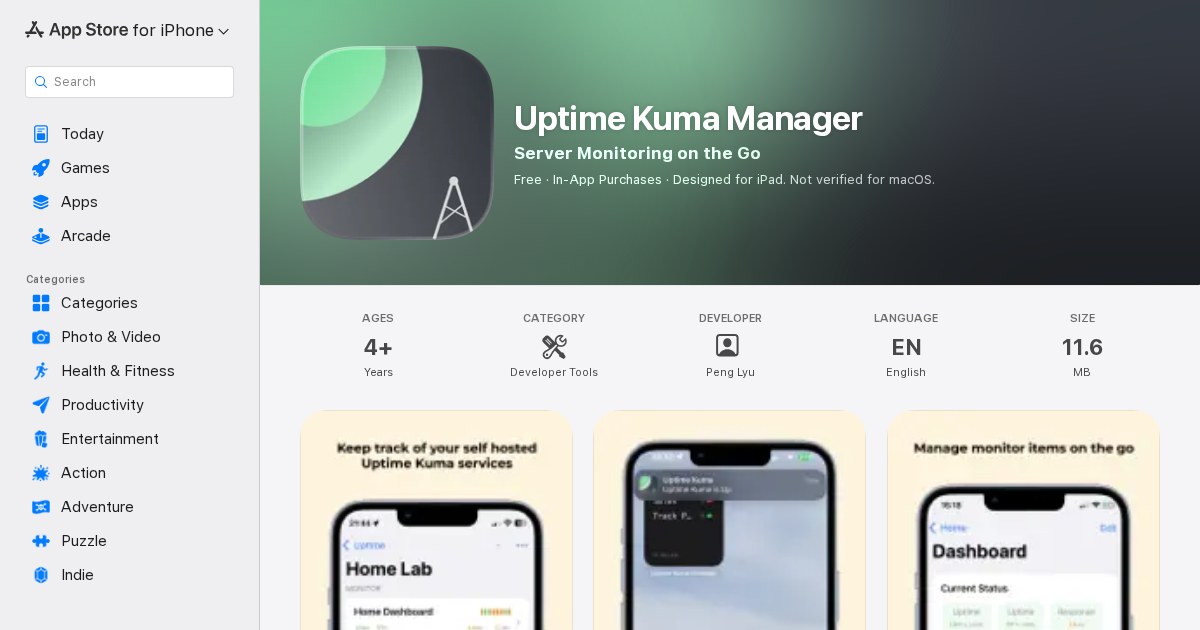 Uptime Kuma Manager: Mobile Client for Uptime Kuma