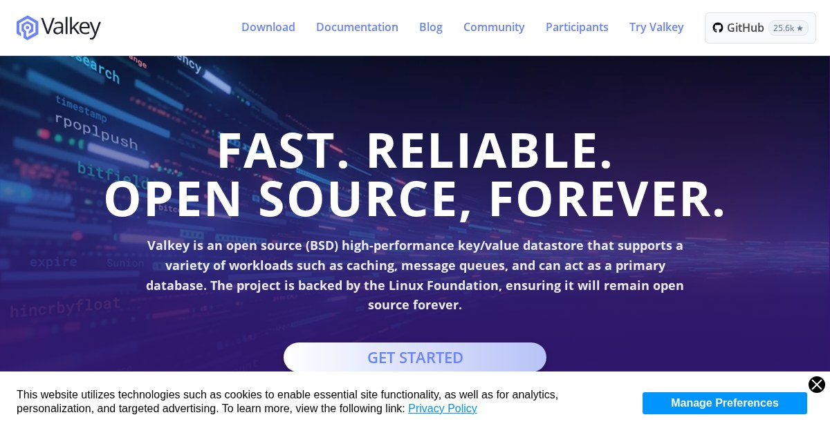 Valkey: High-performance data structure server for serving