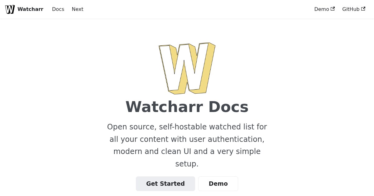 Watcharr: Self-Hosted Watch List for Film and TV