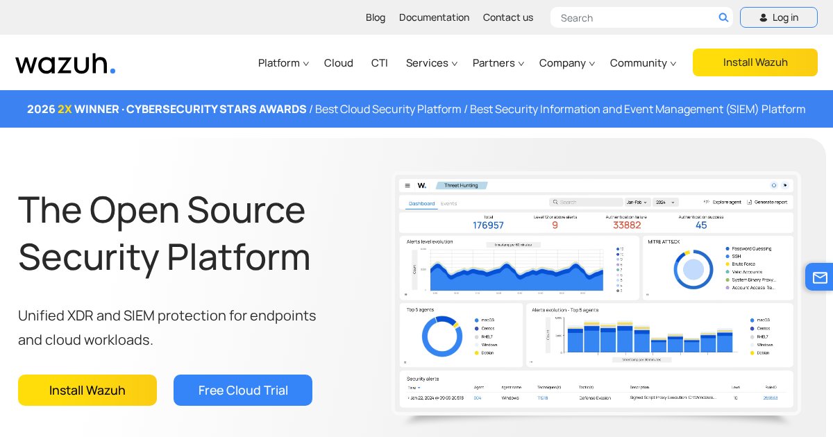 Wazuh: Open Source SIEM and Host Intrusion Detection