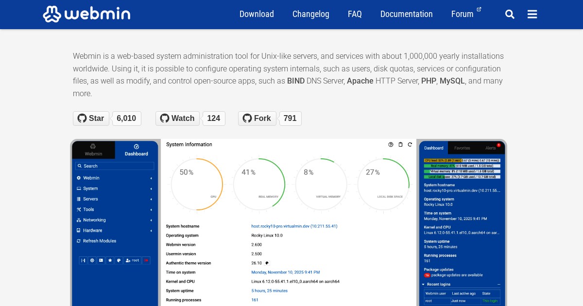 Webmin: Full-Featured Linux Server Control Panel