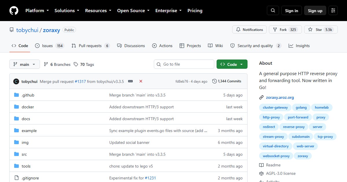 Zoraxy: A Reverse Proxy With a Web UI, Stream Proxying, and GeoIP Blocking